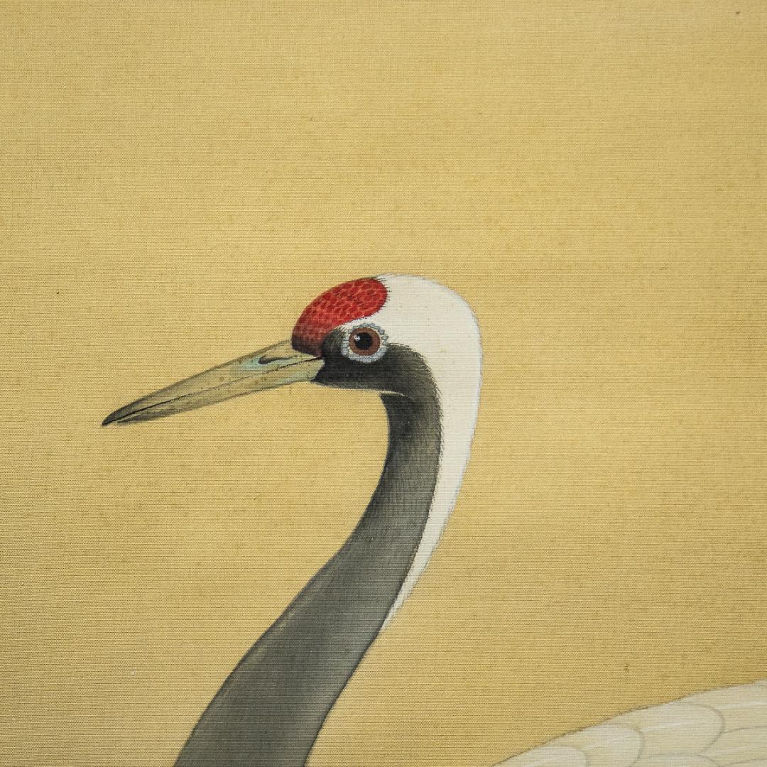 掛軸-1347　横山大玄　巣籠　共箱　二重箱　日本美術院