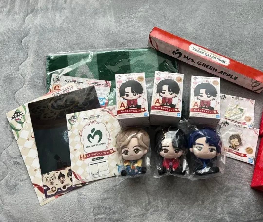 黒*ん様 Mrs. GREEN APPLE 一番くじ A.B.C.F.H 賞 セ Mrs. GREEN APPLE」デビュー10周年を記念した一番くじの全ラインナップ