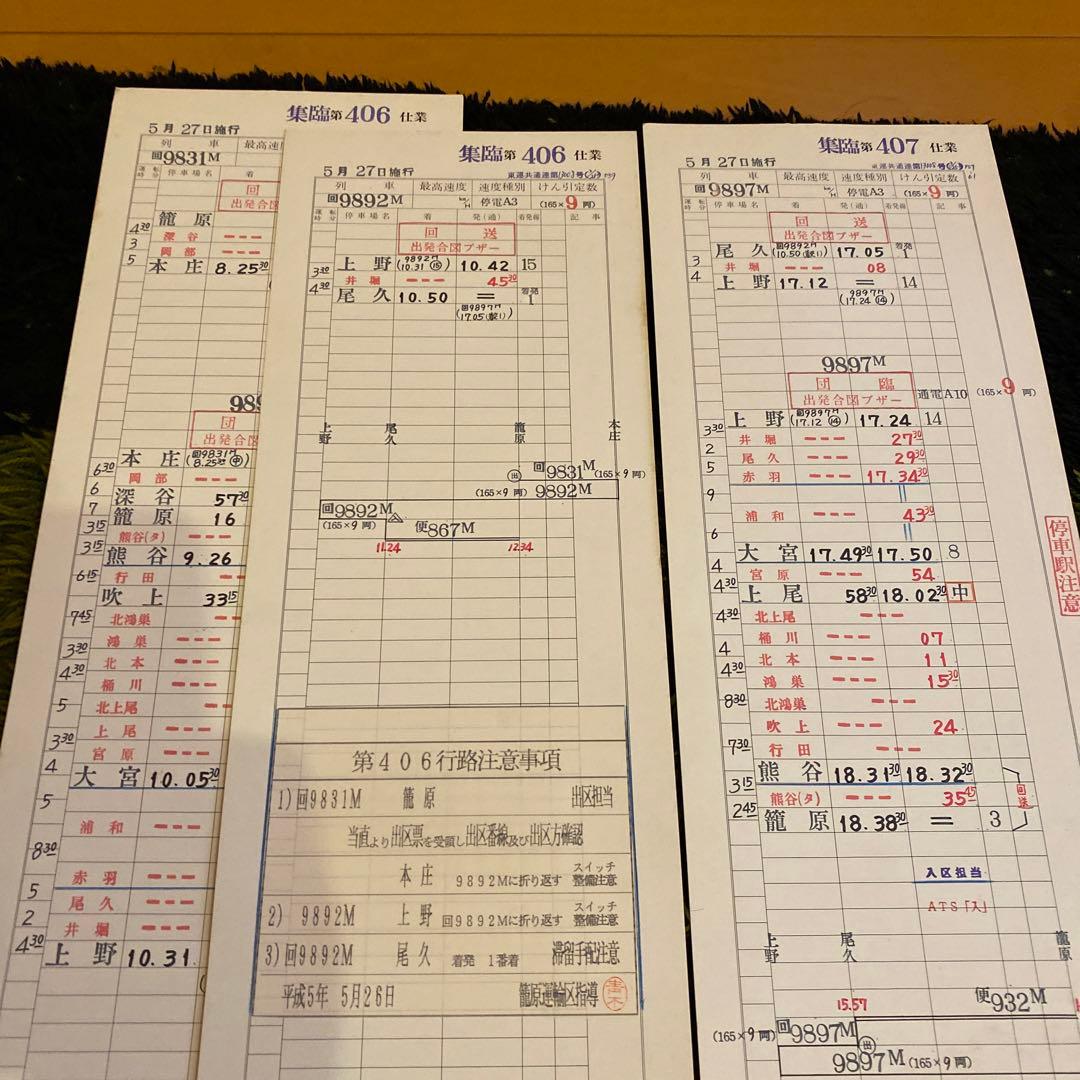 鉄道　スタフ　籠原区　集臨