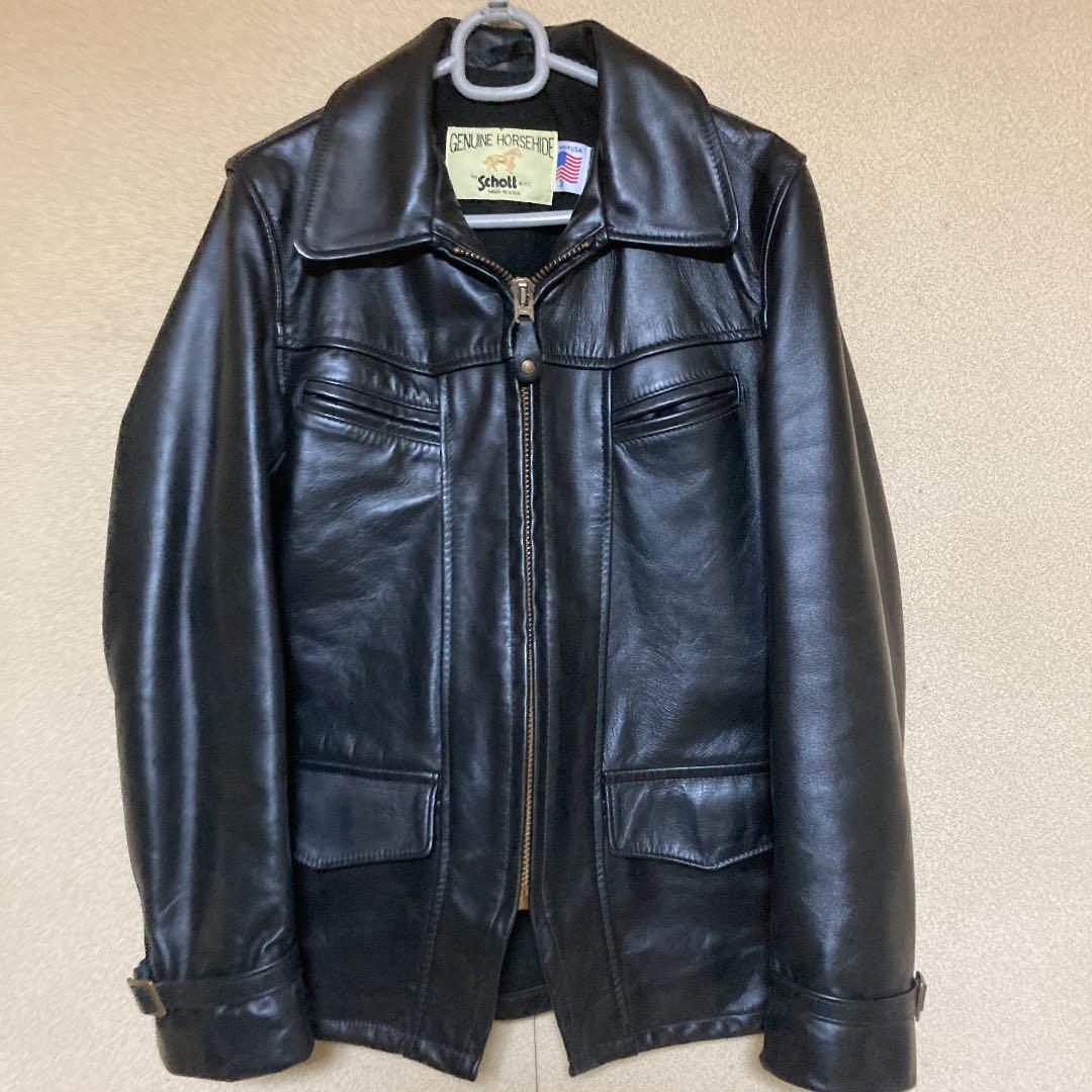 人気 Schott ショット 699 ホースハイド 36 カーコート レザージャケット