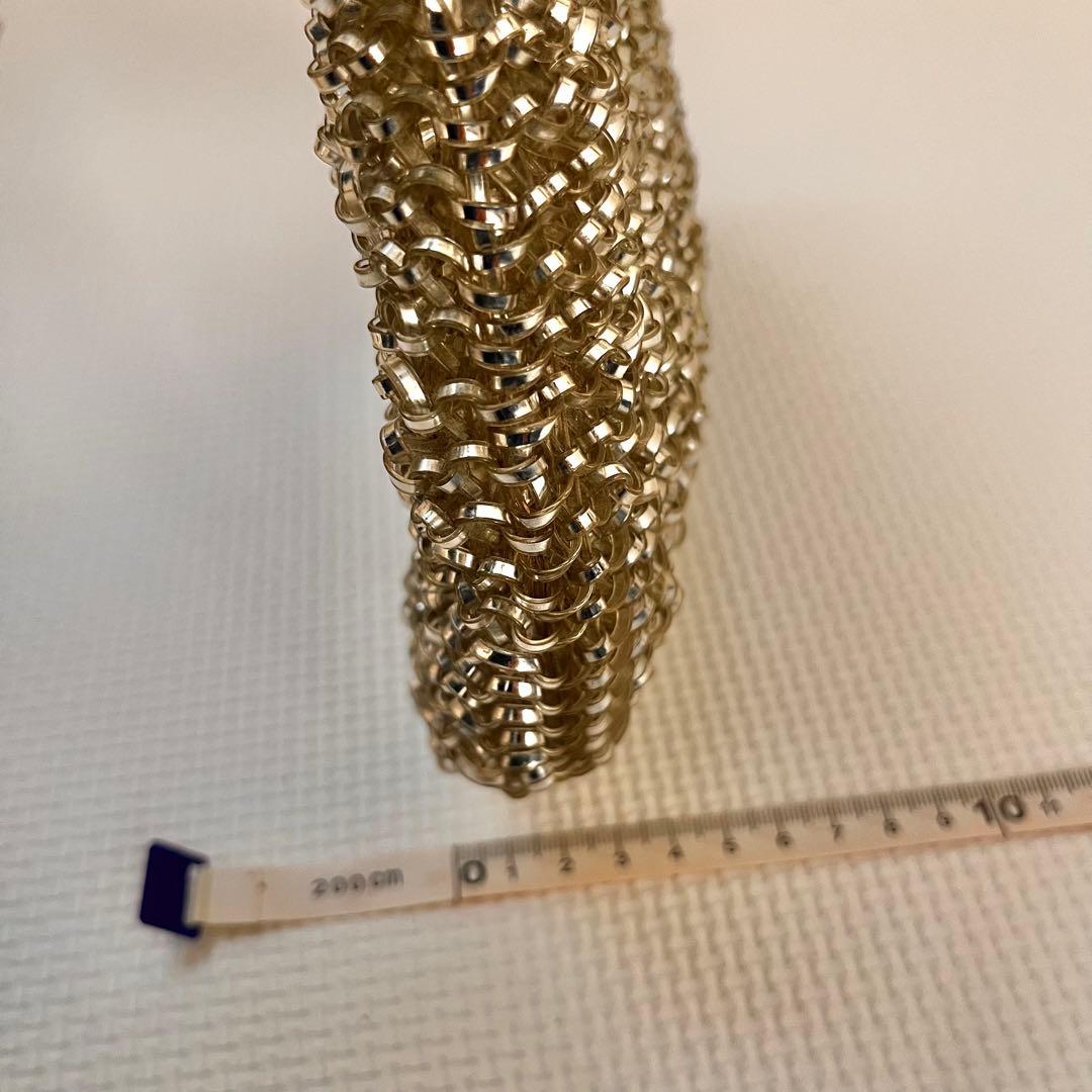 ANTEPRIMA アンテプリマ　袋付き　シルバー　ワイヤーバッグ　お花モチーフ