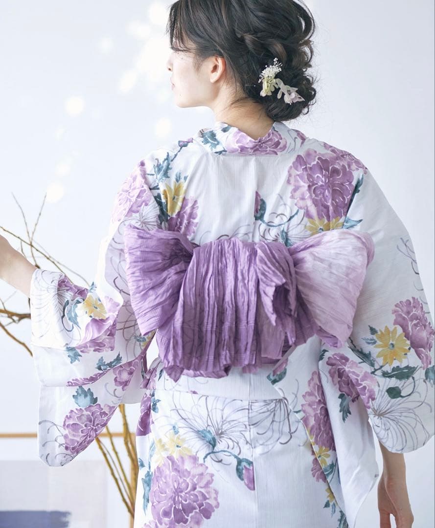 Dita 京藤色の菊重ね　浴衣