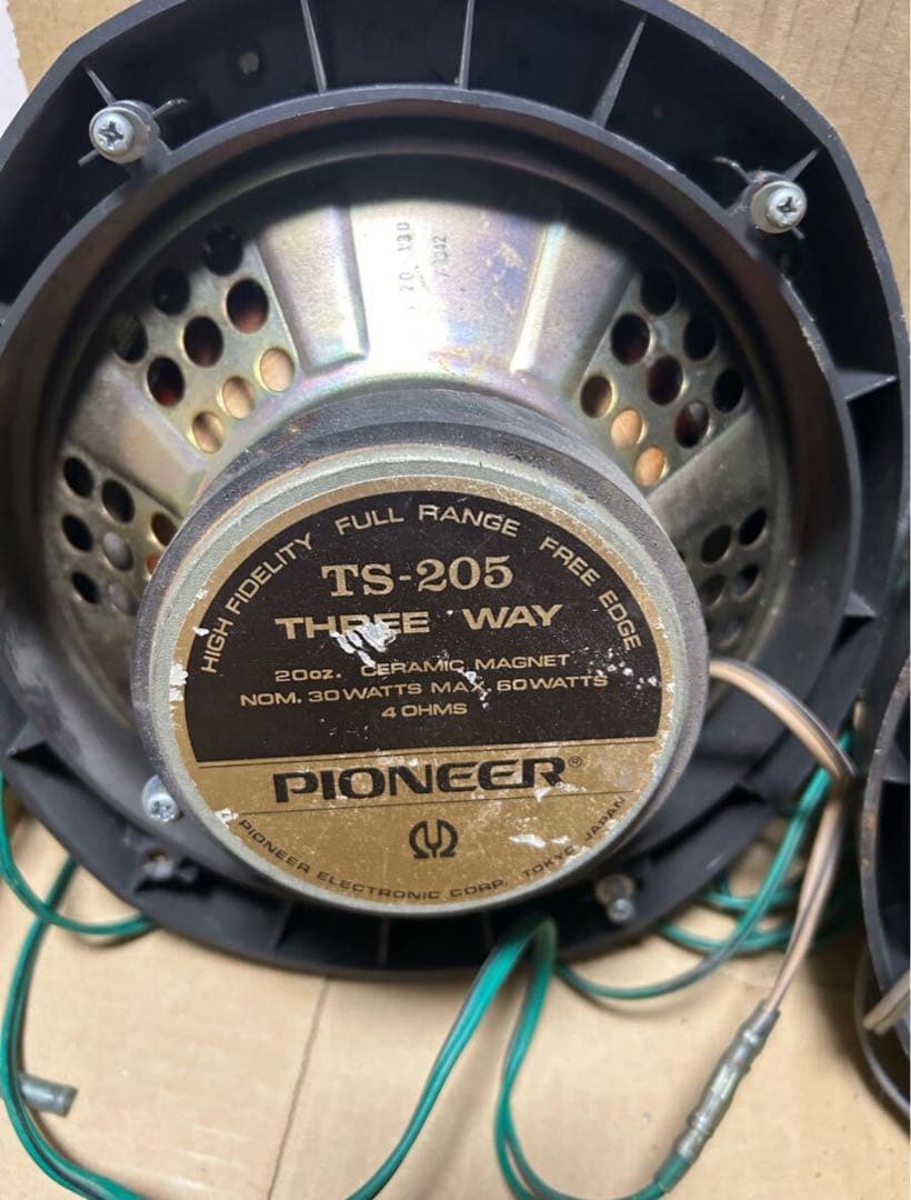 Pioneer TS-205 3-way スピーカー ジャンク パイオニア Vintage