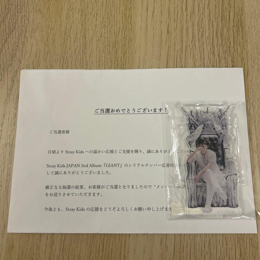 straykids スキズ GIANTシリアル 当選 アクスタ リノ StrayKids GIANT
