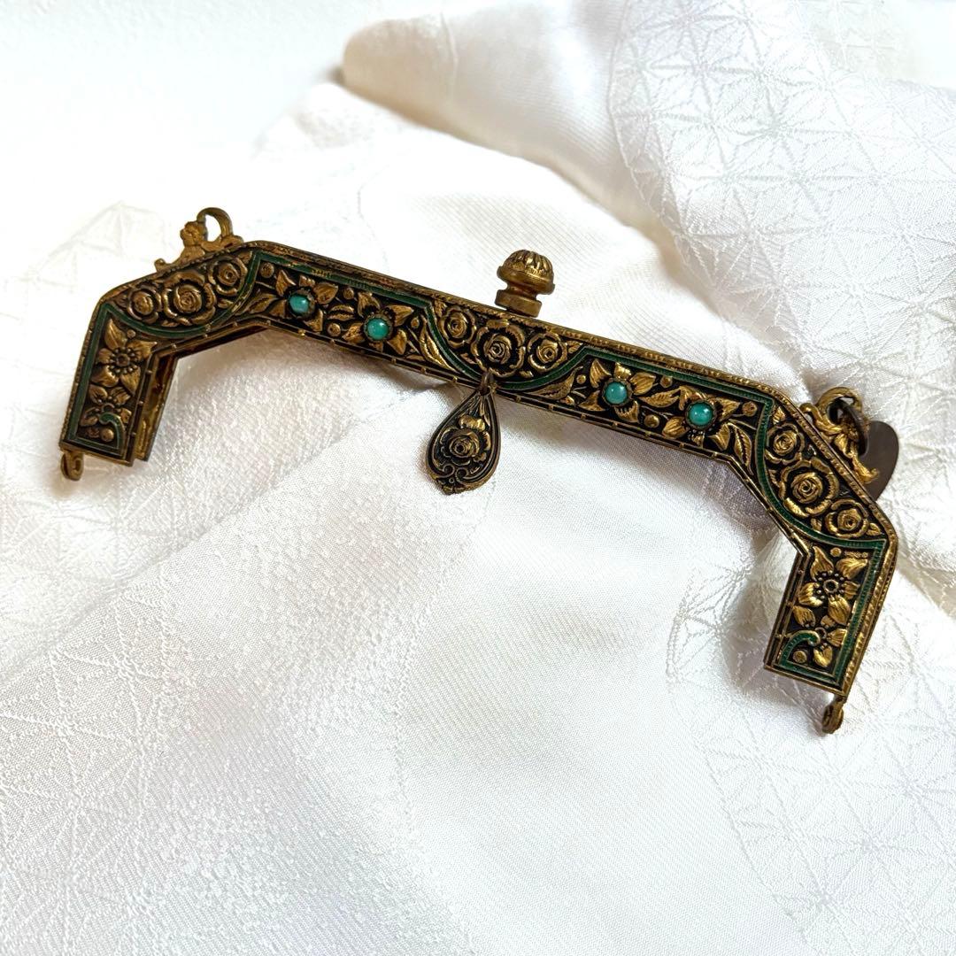 希少・フランス製】アンティーク オンライン 口金金具 プチポアン