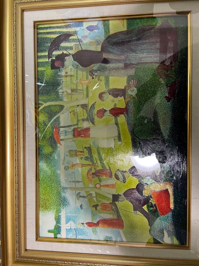 【立体複製画】グランド・ジャッド島の日曜日の午後 ジョルジュ・スーラ