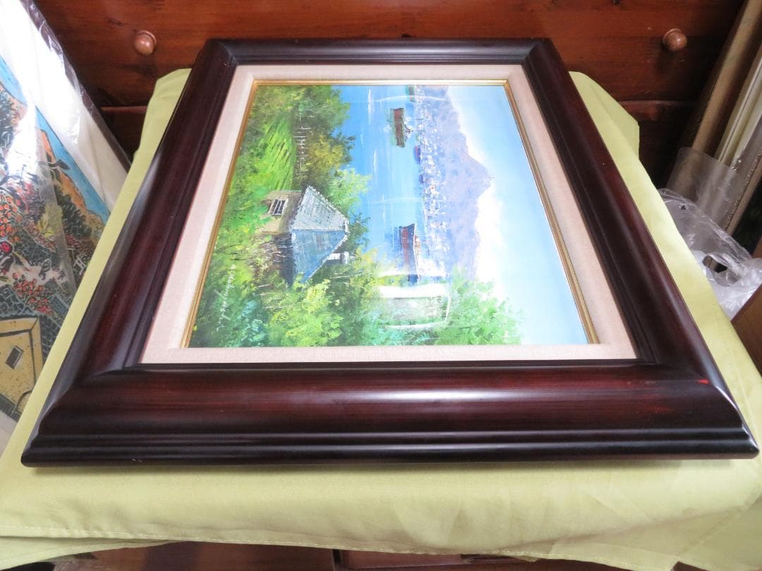 ◆　小林幸三　「　長崎港　」　油彩　F6号　真作保証　◆