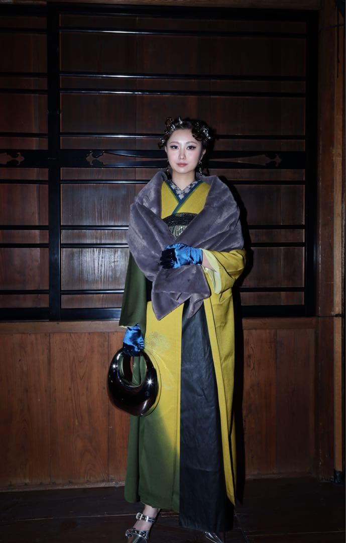 振袖 フルセット 山本寛斎 ファー付き