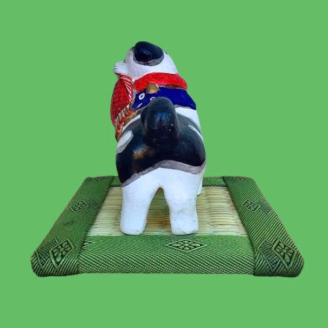 長野県 信州 郷土玩具 中野人形 奈良久雄 鯛狆 鯛咥え狆 農民