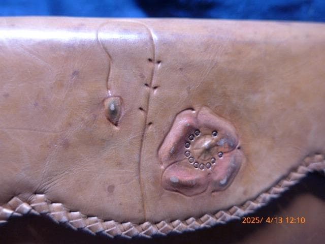 貴重、文化勲章受章の皮革工芸家 大久保婦久子の和服用のバッグ