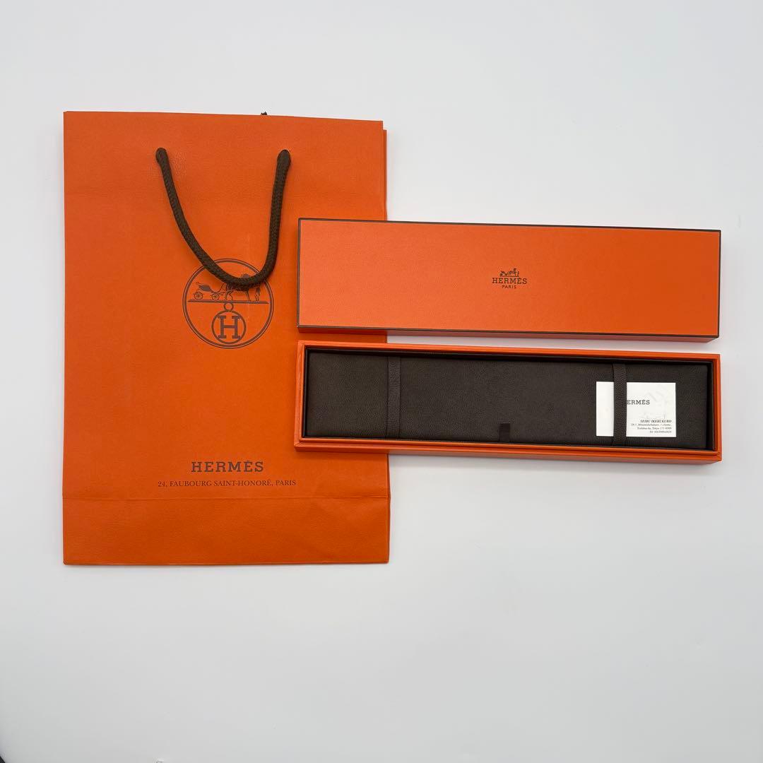 HERMES 空箱のみ ギフト箱 オレンジ 袋付き ショッパー 長方形 - メルカリ
