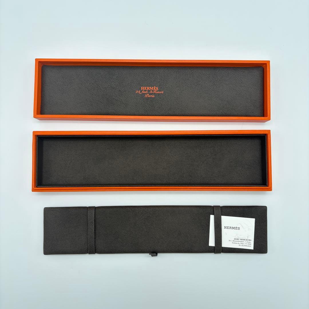 HERMES 空箱のみ ギフト箱 オレンジ 袋付き ショッパー 長方形 - メルカリ