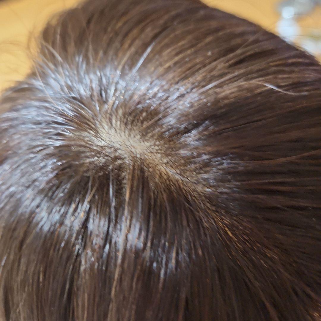 リネアストリア 天使のマニッシュショート人毛MIX ダークブラウン キャップ付