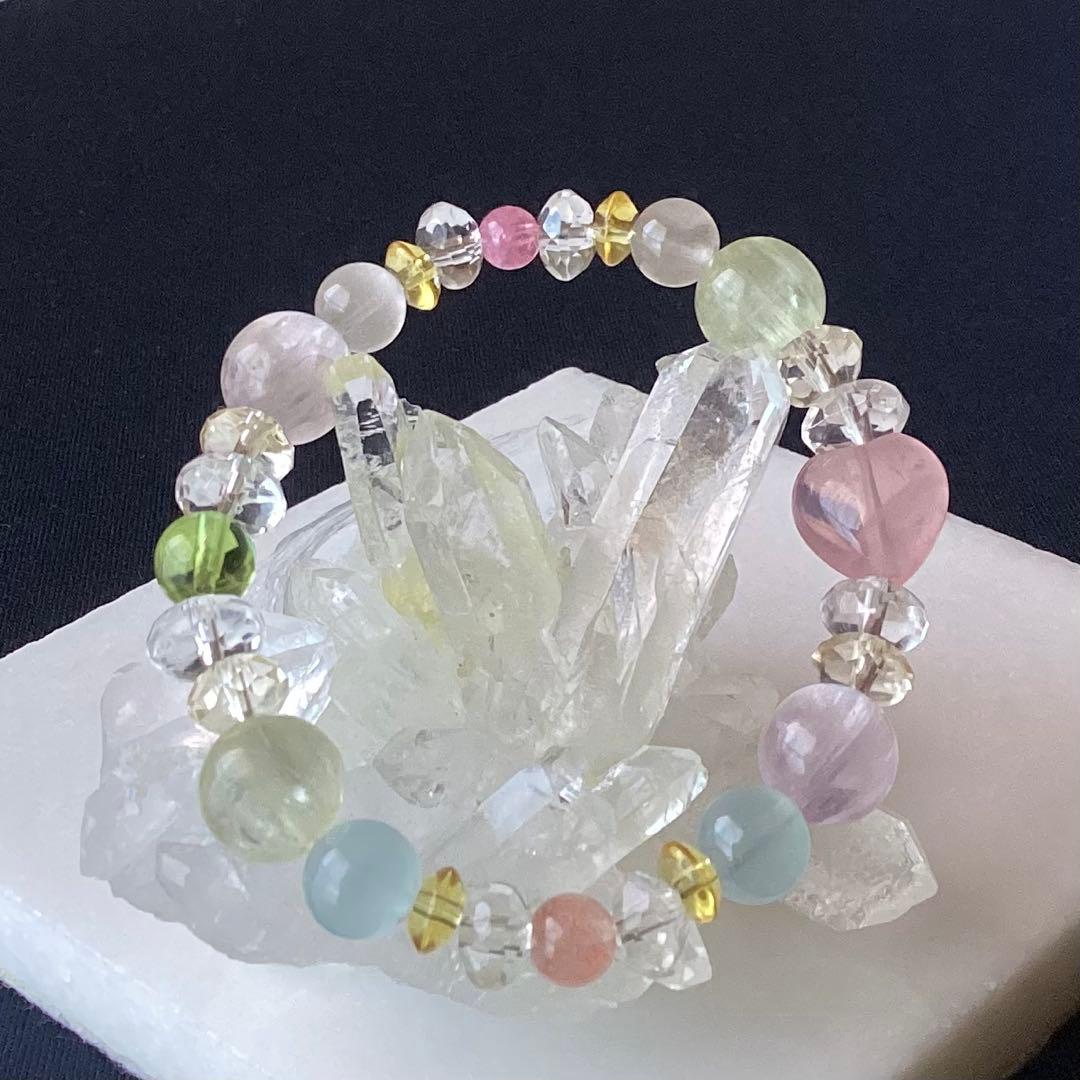 天然石★ブレスレット ストロベリークォーツ ♪ 374