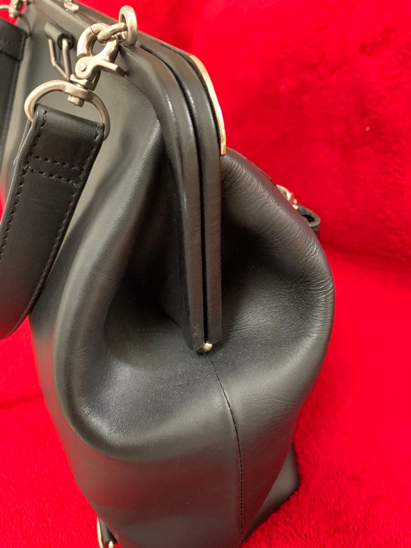 瑠衣　Jean Paul Gaultier 廃盤美品がま口バッグブラック