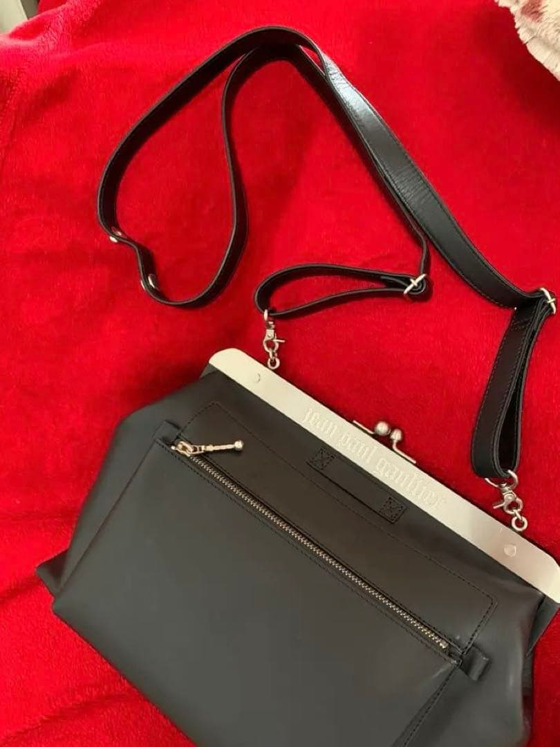 瑠衣　Jean Paul Gaultier 廃盤美品がま口バッグブラック