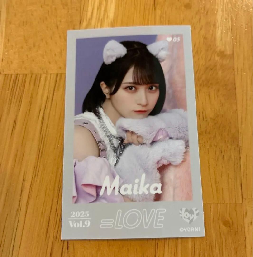 イコラブ 佐々木舞香 ミニフォトカード vol.9 レア 猫 ネコ イコラブ