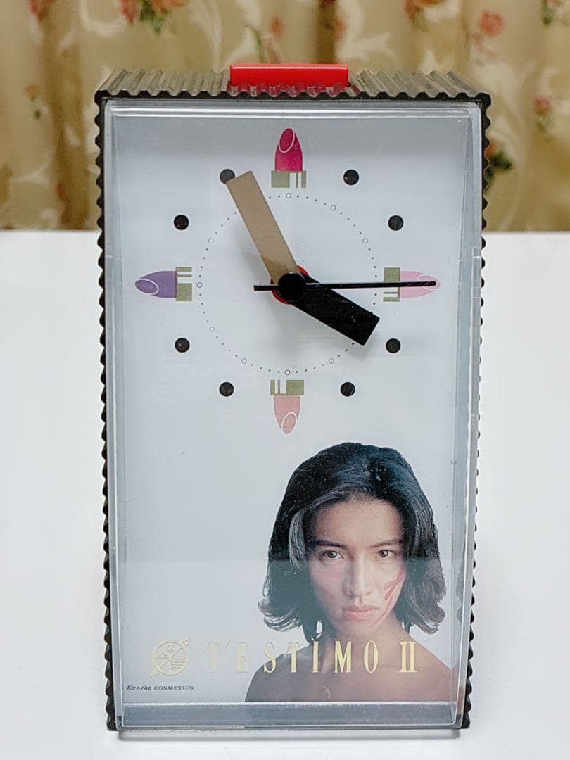 レトロ非売品 キムタク肉声ボイス目覚まし時計 カネボウ テスティモ