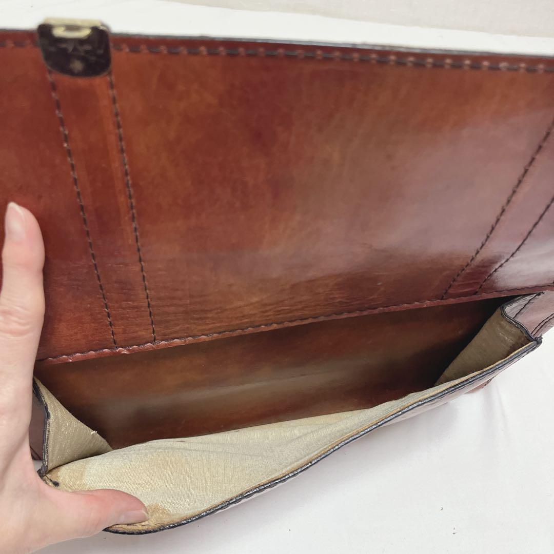 昭和レトロ本革レザードクターボストンバッグ カバン鞄アンティーク