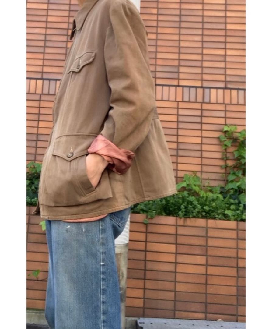 1950s-1960s レーヨンギャバジン　スポーツjkt vintage