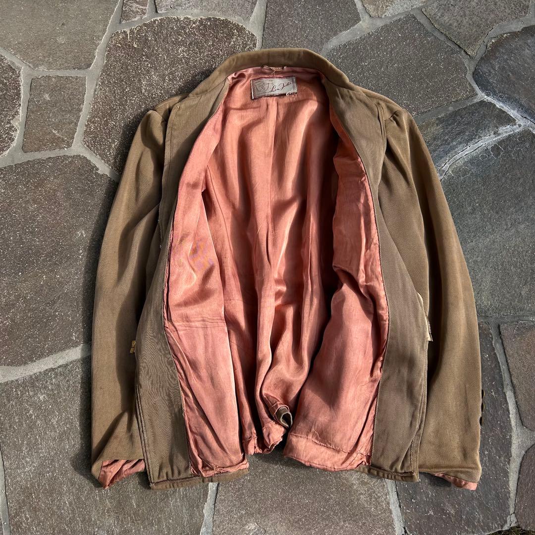 1950s-1960s レーヨンギャバジン　スポーツjkt vintage