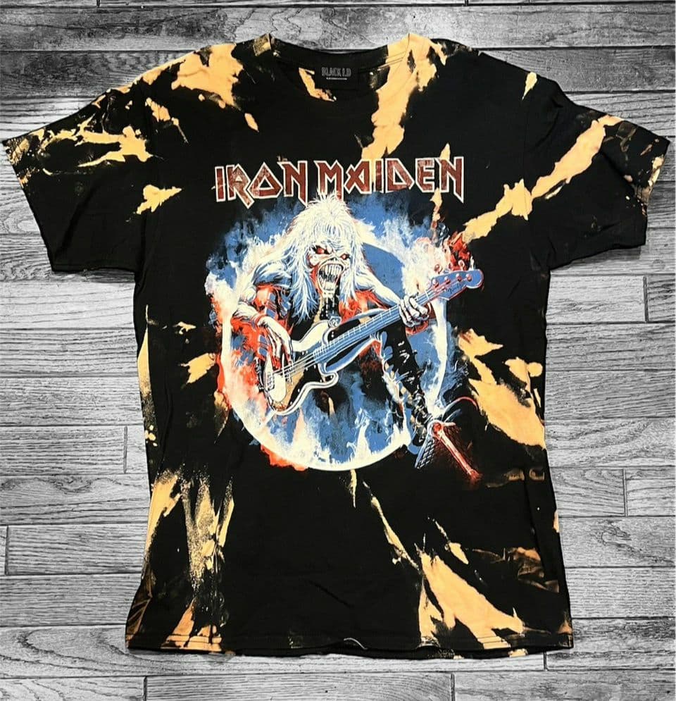 一点物 IRON MAIDEN アイアン・メイデン タイダイ染め Tシャツ アイアンメイデン 商品一覧 正規品-通販 - メタルライフ 一点物 IRON