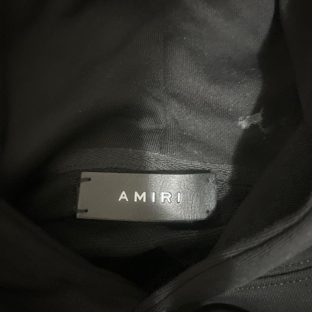 AMIRI ブラック パーカー S ＆ デニムティアーズ