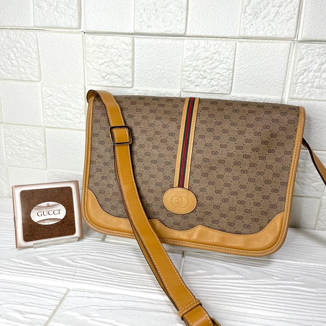 ✨上美品✨☘️GUCCI☘️✨ショルダーバッグ✨マイクロGG✨シェリー✨PVCレザー