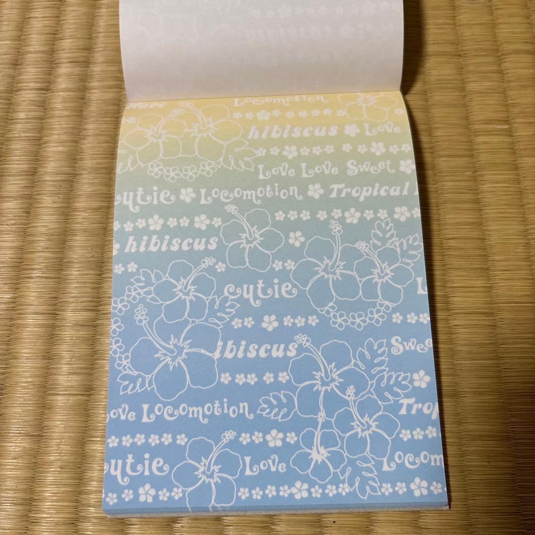 ハイビスカス メモ帳 平成 レトロ - メルカリ