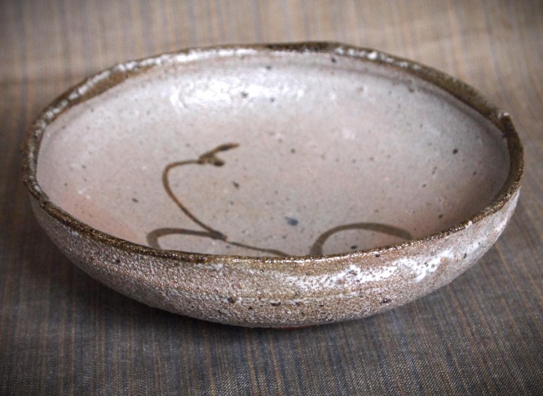 希少作★中川自然坊★絵唐津鉢★共箱・栞