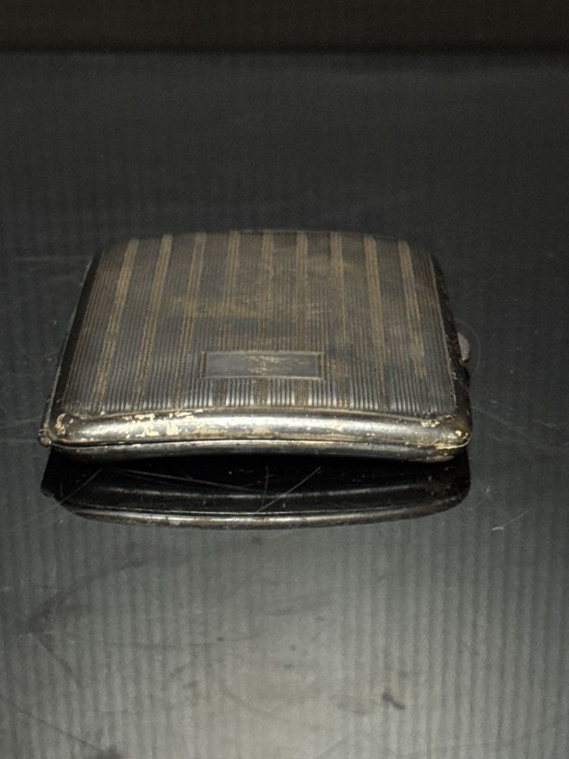 銀無垢 SILVER 950 刻印 銀製 煙草ケース アールデコ 約67.6g