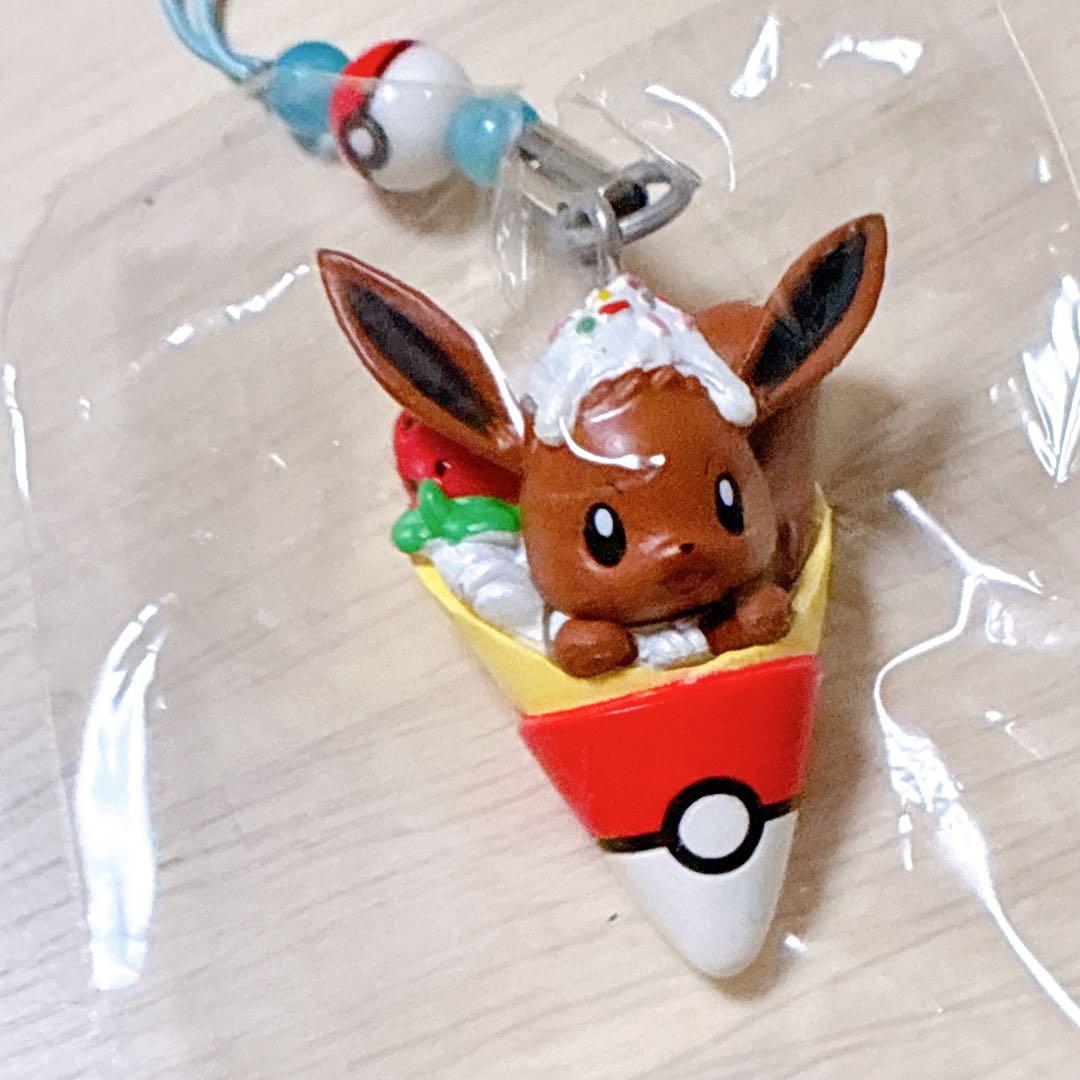 ポケモンセンター ご当地 クレープ イーブイ ストラップ レア 新品・未開封