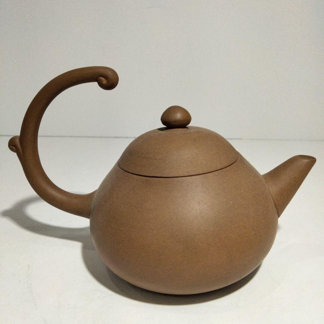 k27-1 中国古玩 朱泥上手急須 紫砂急須 在銘印有 時代唐物　D