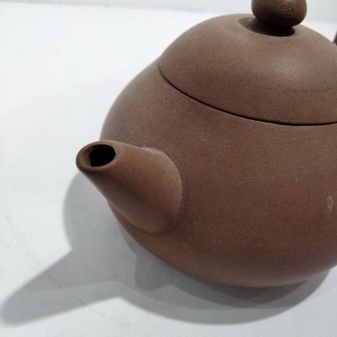 k27-1 中国古玩 朱泥上手急須 紫砂急須 在銘印有 時代唐物　D