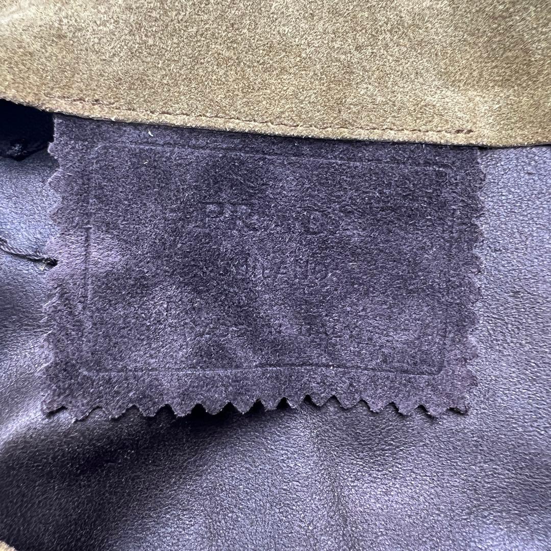 FW 99 Prada Suede Leaf Appliqué Skirt