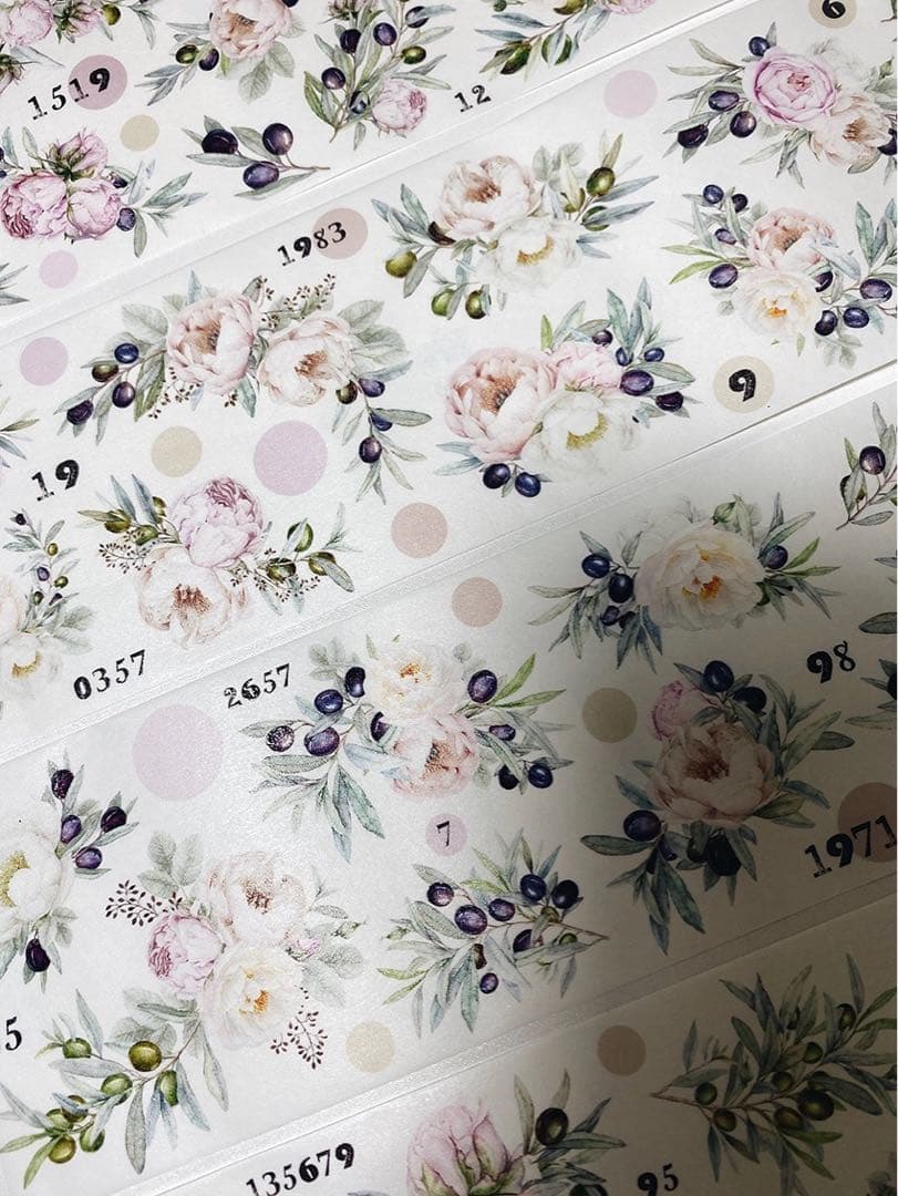 墨墨若墨《花与果》海外マスキングテープ　マステ 【1786】