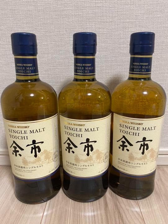 ニッカ シングルモルトウイスキー 余市 45度 700ml 3本セット 楽天市場