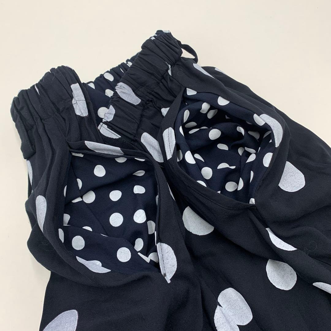 72▢萌 MOYURU ドット柄レーヨンサルエルパンツ TS0609-10