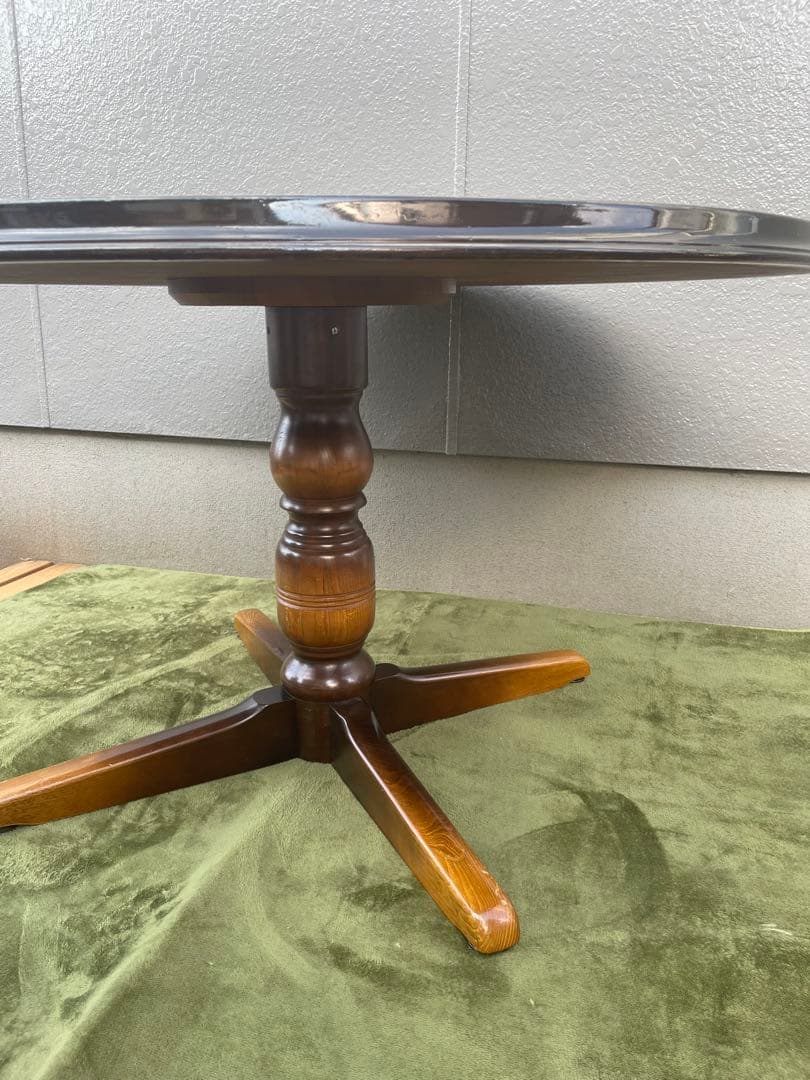 飛騨産業　キツツキマーク　コーヒーテーブル　円卓　ラウンドテーブル　RN