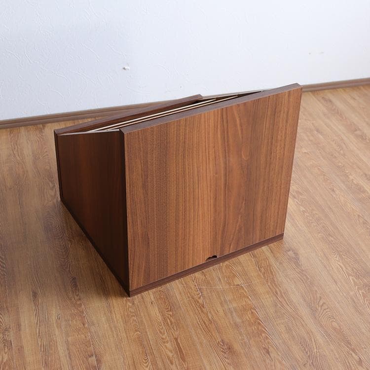 【2個】レコード lp 収納 ラック マガジンラック ボックス 日本製 完成品