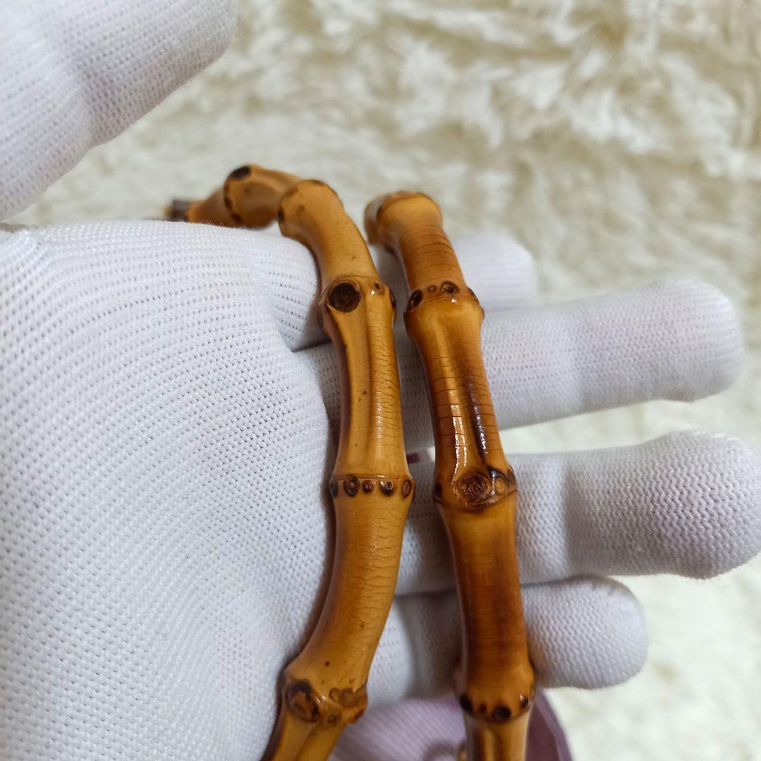 ブルーレーベルクレストブリッジ　２wayハンドバッグ　バンブー　チェック