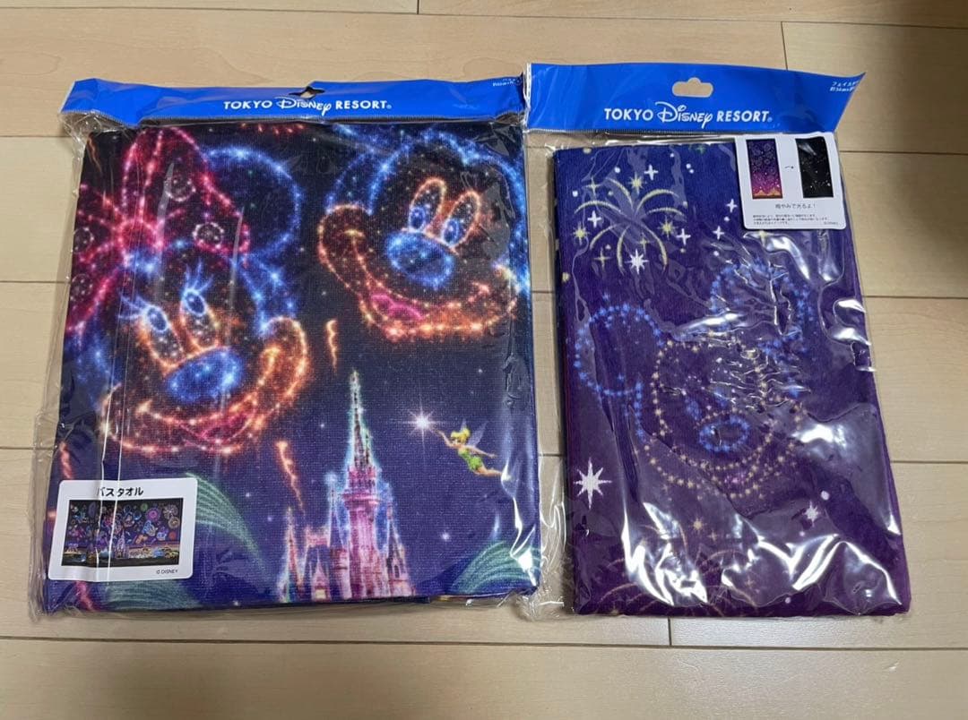 【購入前コメント必須】ディズニーリゾート☆花火☆タオルセット