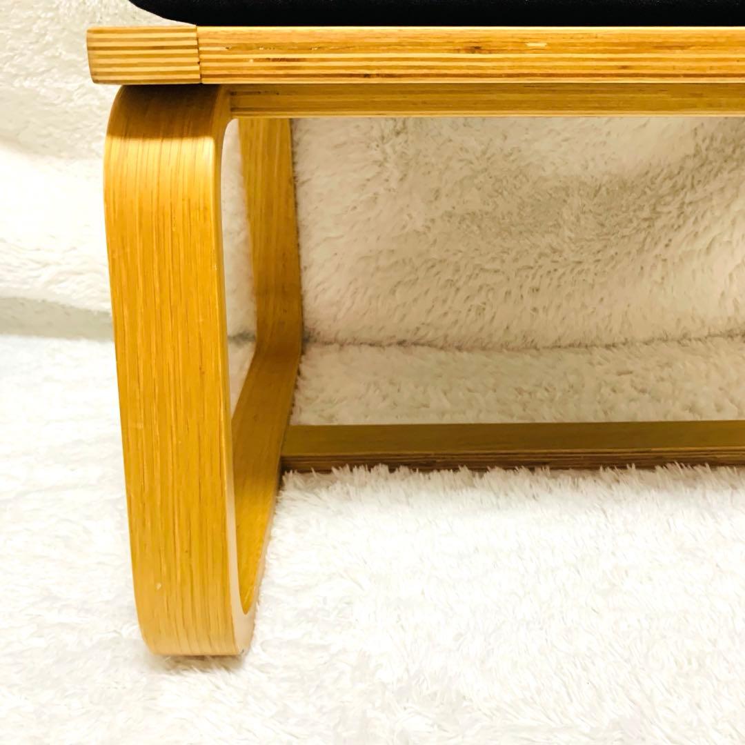 極美品　無印良品 リビングでもダイニングでもつかえるベンチ2 デニムカバー