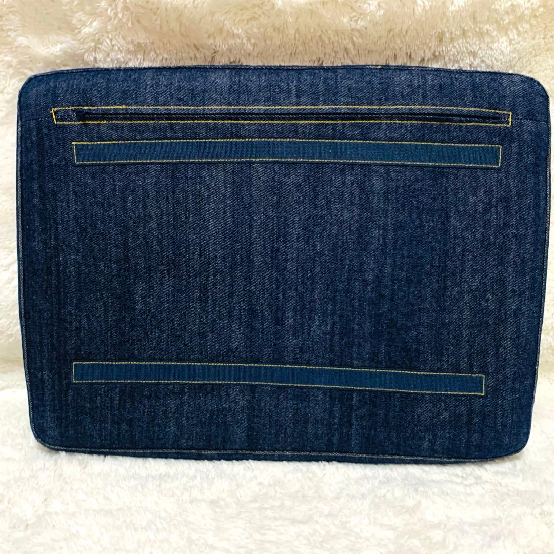 極美品　無印良品 リビングでもダイニングでもつかえるベンチ2 デニムカバー