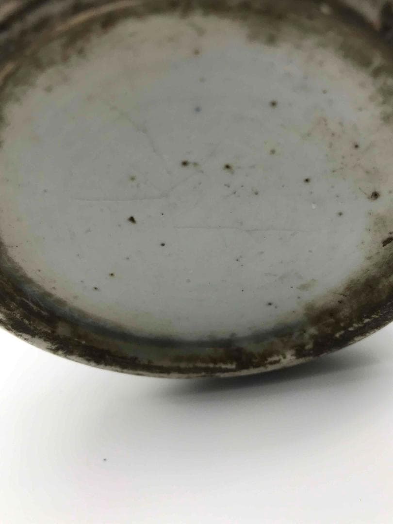 清雍正時代 染付 青花唐草花卉文梅瓶 旧家コレクション 唐物 景