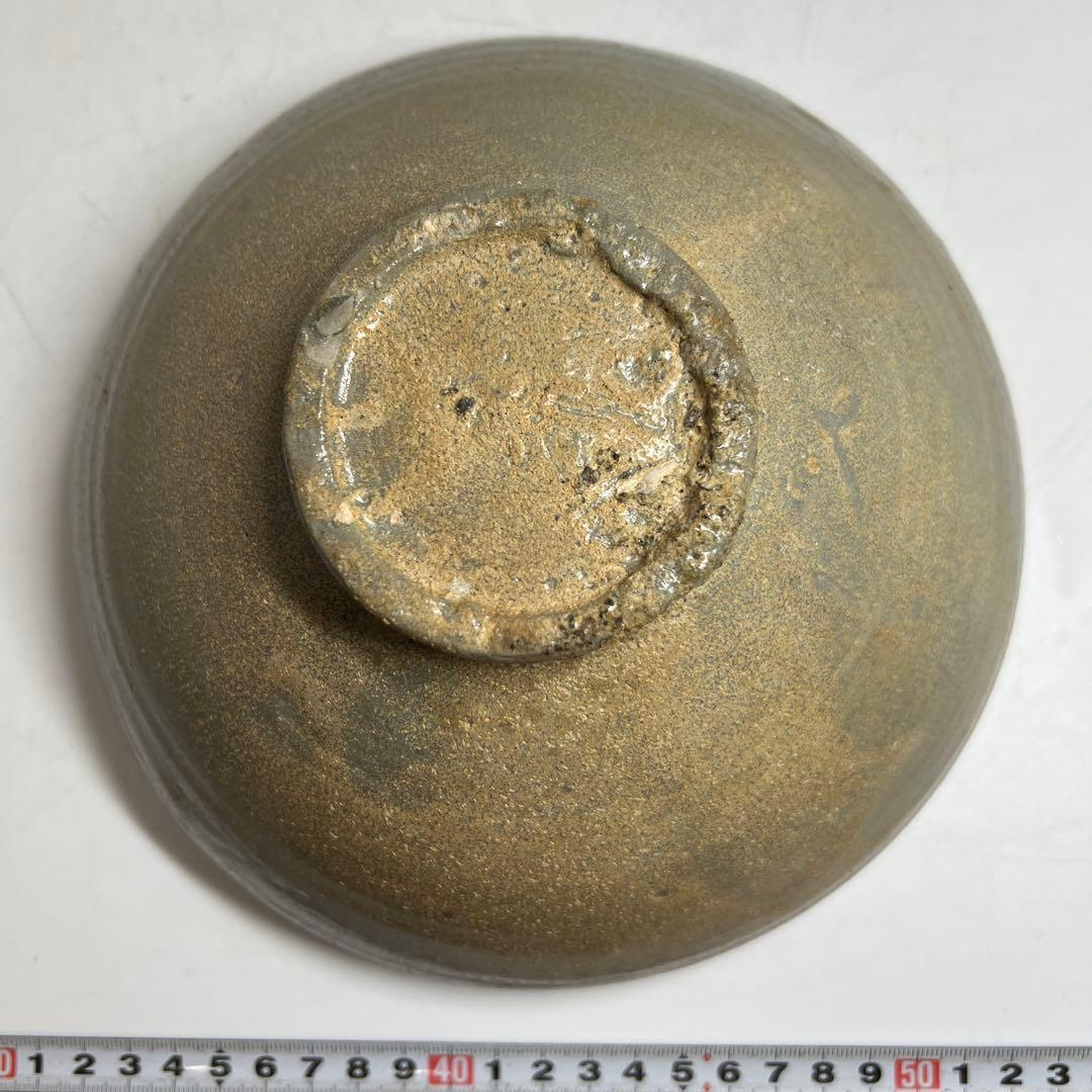 高麗青磁　大鉢　木箱付　直径約20.5㎝ 東Y7-0527①