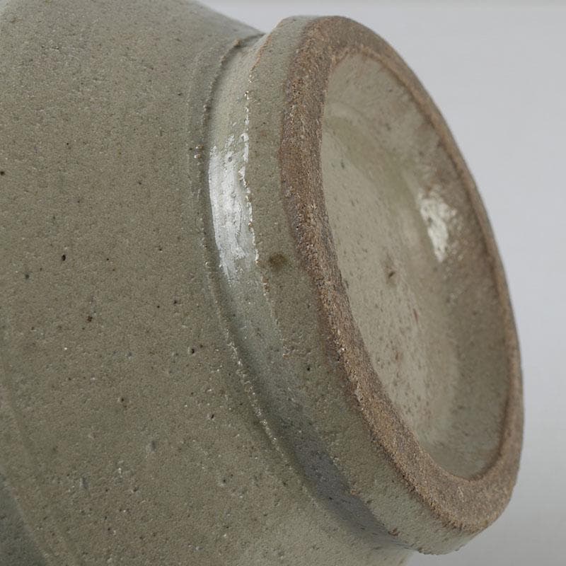 人間国宝 濱田庄司作 鐵絵花瓶 共布共箱 M R9136H