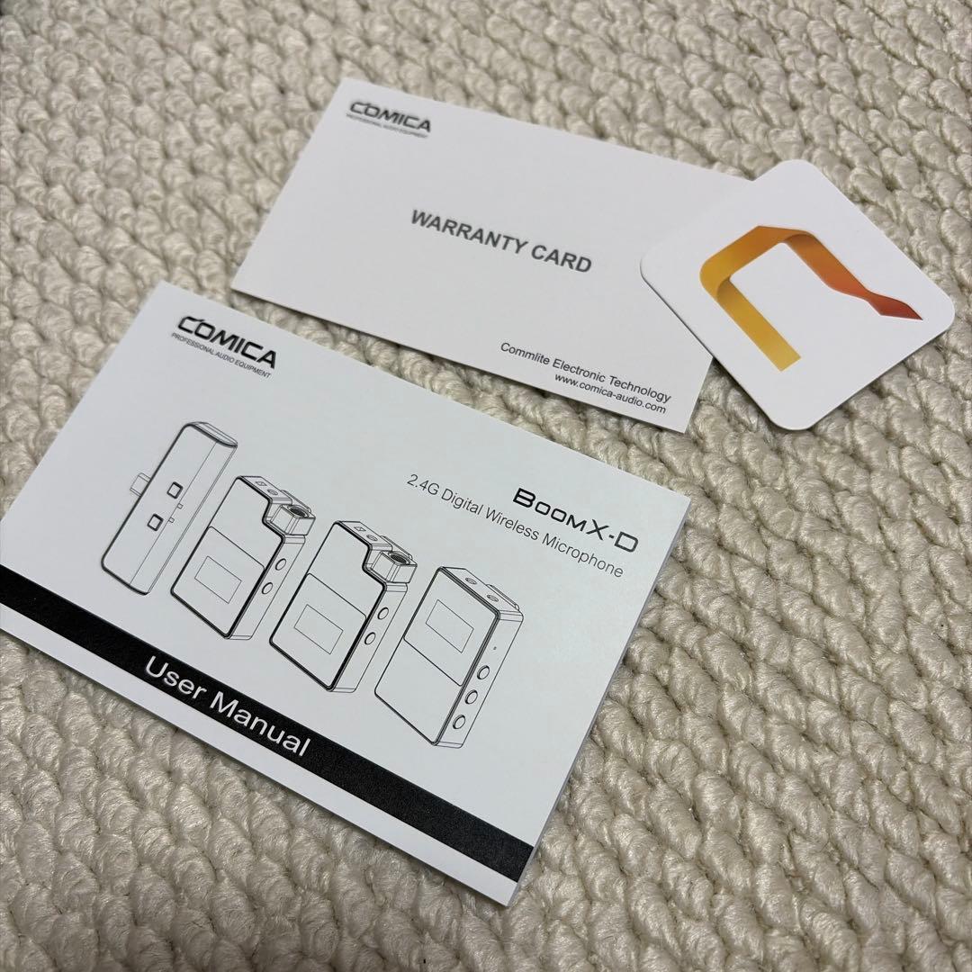Comica BoomX-D ワイヤレスマイク　説明書付き