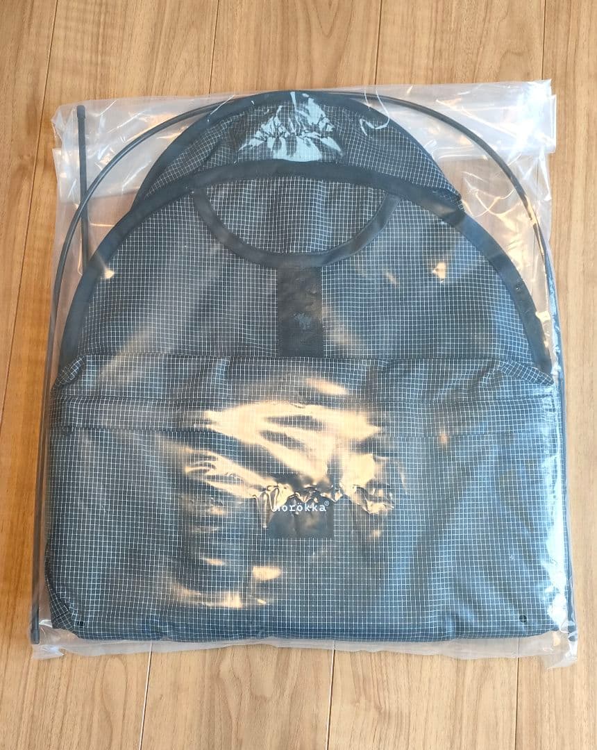 【新品未使用】norokka レインカバー ルーフ リップストップ ブラック