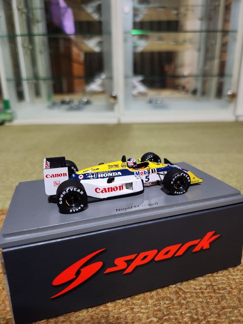 1/43 Spark Williams FW11B N マンセル 1987